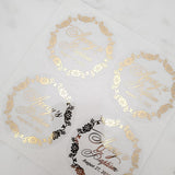 Custom Gold Foiled Baptism Stickers - XOXOKristen