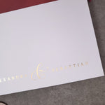 Custom Gold Foiled Flat Wedding Cards - XOXOKristen