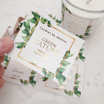 Custom Gold Foiled Greenery Candle Labels - XOXOKristen