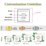 Custom Gold Foiled Greenery Candle Labels - XOXOKristen