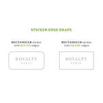 Custom Gold Foiled Lipsticks Stickers 2x1 inch for Product Labeling - XOXOKristen