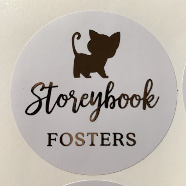 Clear custom logo labeling stickers -  XOXOKristen
