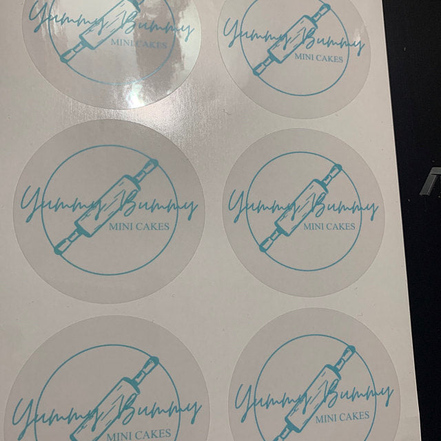 Clear custom logo labeling stickers -  XOXOKristen