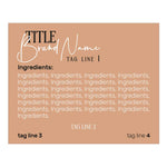 Custom Rectangle Shaped Product Labeling Ingredients Sticker - XOXOKristen