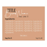 Custom Rectangle Shaped Product Labeling Ingredients Sticker - XOXOKristen