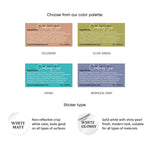Custom Rectangular 2x1 Inch Product Labeling Ingredients Sticker - XOXOKristen