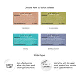 Custom Rectangular 2x1 Inch Product Labeling Ingredients Sticker - XOXOKristen