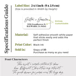 Custom Return Address Labels - XOXOKristen
