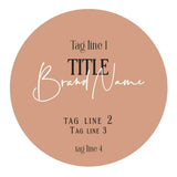 Custom Round Product Labeling Sticker - XOXOKristen