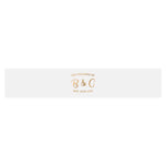 Custom Vellum Wedding Belly Band with Gold Foil - XOXOKristen