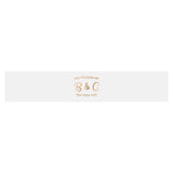 Custom Vellum Wedding Belly Band with Gold Foil - XOXOKristen