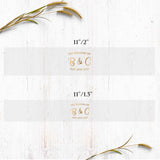 Custom Vellum Wedding Belly Band with Gold Foil - XOXOKristen