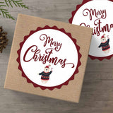 Cute Merry Christmas Stickers with Bear - XOXOKristen