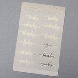 Days Of The Week Planner Stickers - XOXOKristen