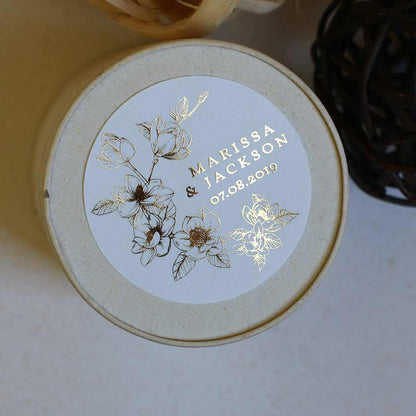 Delicate Roses Floral Wedding Sticker - XOXOKristen
