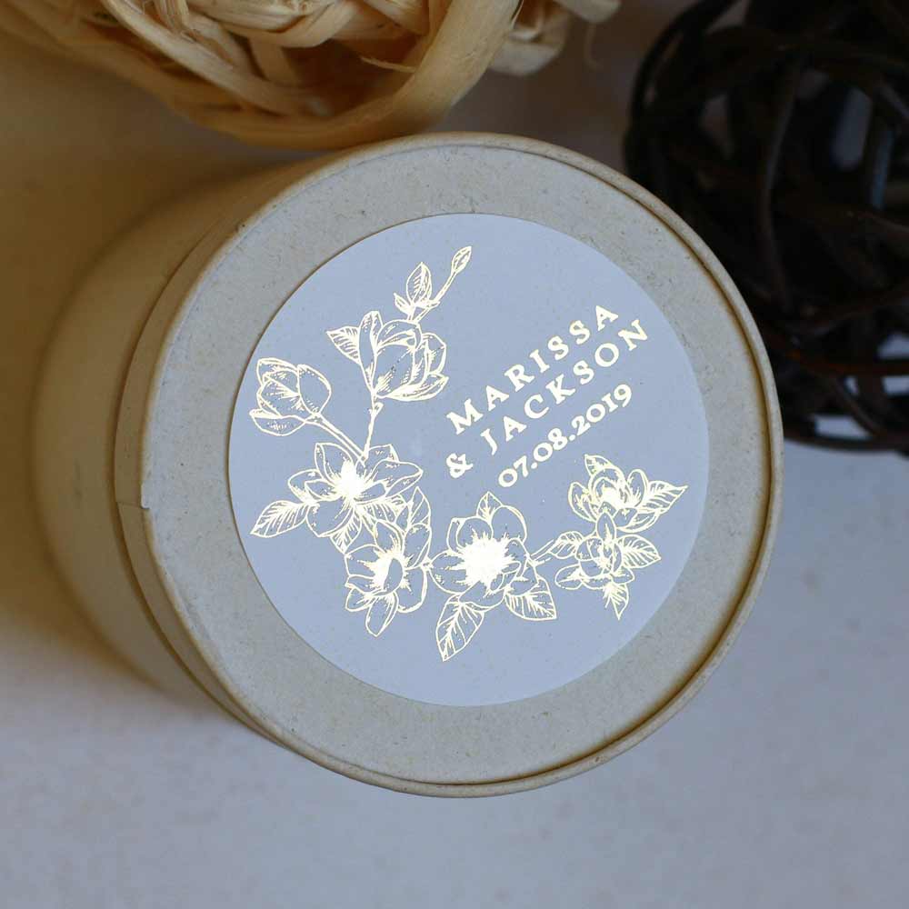 Delicate Roses Floral Wedding Sticker - XOXOKristen