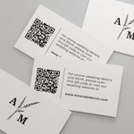 Delicate Wedding Website Card with QR Code - XOXOKristen