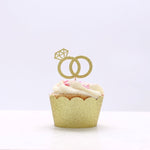 Diamond Ring Engagement Party Cupcake Topper - XOXOKristen