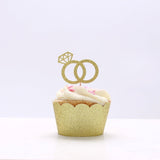 Diamond Ring Engagement Party Cupcake Topper - XOXOKristen