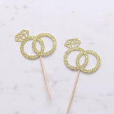 Diamond Ring Engagement Party Cupcake Topper - XOXOKristen