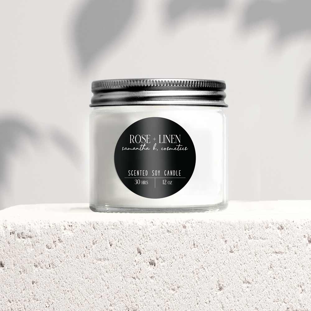 Elegant Full Circle Custom Sticker for Product Labeling - XOXOKristen