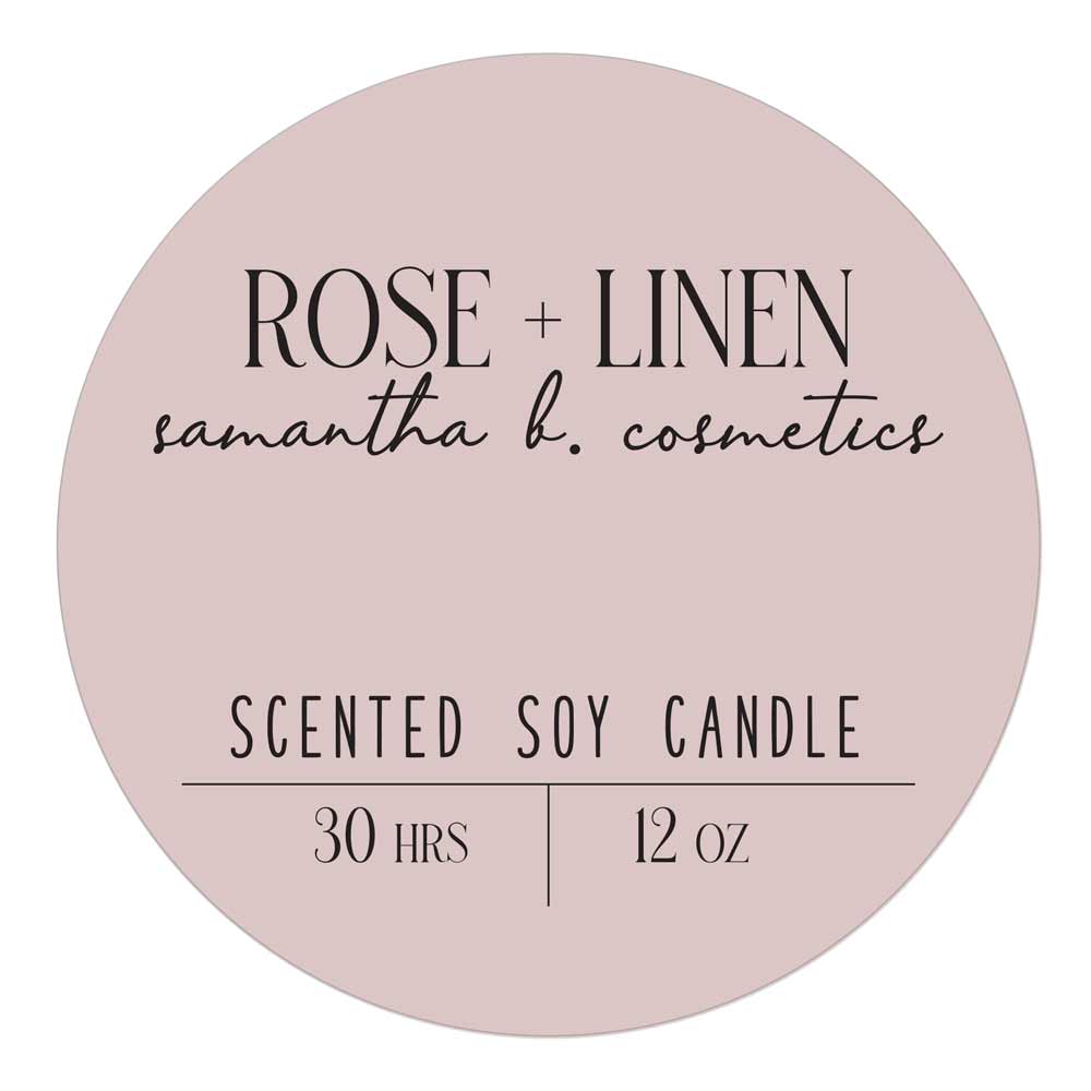 Elegant Full Circle Custom Sticker for Product Labeling - XOXOKristen