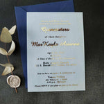 Elegant Quinceanera Invitations with Gold Foiled Writing - XOXOKristen