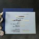 Elegant Quinceanera Invitations with Gold Foiled Writing - XOXOKristen