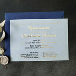Elegant Quinceanera Invitations with Gold Foiled Writing - XOXOKristen