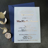 Elegant Quinceanera Invitations with Gold Foiled Writing - XOXOKristen