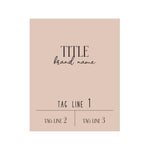 Elegant Rectangle Custom Sticker for Product Labeling - XOXOKristen