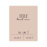 Elegant Rectangle Custom Sticker for Product Labeling - XOXOKristen