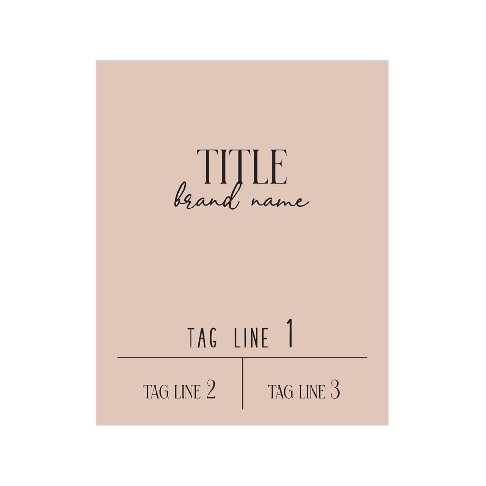 Elegant Rectangle Custom Sticker for Product Labeling - XOXOKristen