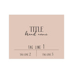 Elegant Rectangle Custom Sticker for Product Labeling - XOXOKristen