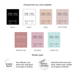 Elegant Rectangle Custom Sticker for Product Labeling - XOXOKristen