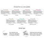 Elegant Rectangular 2x1 Inches Product Labeling Ingredients Sticker - XOXOKristen
