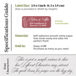 Elegant Red Return Address Label Stickers - XOXOKristen