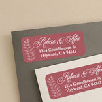 Elegant Red Return Address Label Stickers - XOXOKristen