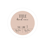 Elegant Round Custom Sticker for Product Labeling - XOXOKristen