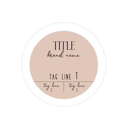 Elegant Round Custom Sticker for Product Labeling - XOXOKristen
