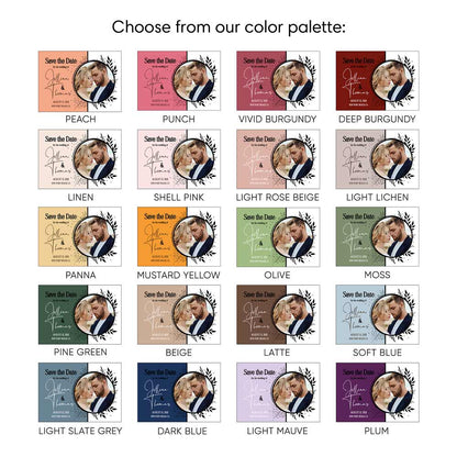 Elegant Save the Date Cards with Photo - XOXOKristen