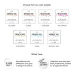 Elegant Square Candle Labeling Sticker - XOXOKristen