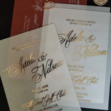 Elegant Vellum Wedding Invitations - XOXOKristen