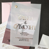 Elegant Wedding Invitation Suite with RSVP Cards and Envelopes - XOXOKristen