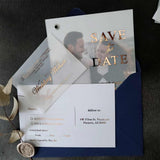 Elegant Wedding Save the Date Cards with Photo - XOXOKristen
