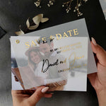Elegant Wedding Save the Date Cards with Photo - XOXOKristen