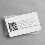 Elegant Wedding Website Card with QR Code - XOXOKristen