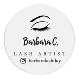 Eyelash Artist Custom Clear Lash Logo Sticker - XOXOKristen