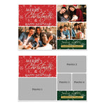 Family Photo Collage Merry Christmas & Happy New Year Greeting Card - XOXOKristen