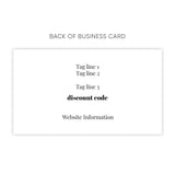 Floral Thank you Business Card - XOXOKristen